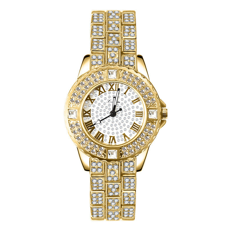 Women's Fashion Simple Rhinestone Alloy Quartz Watch - nargis