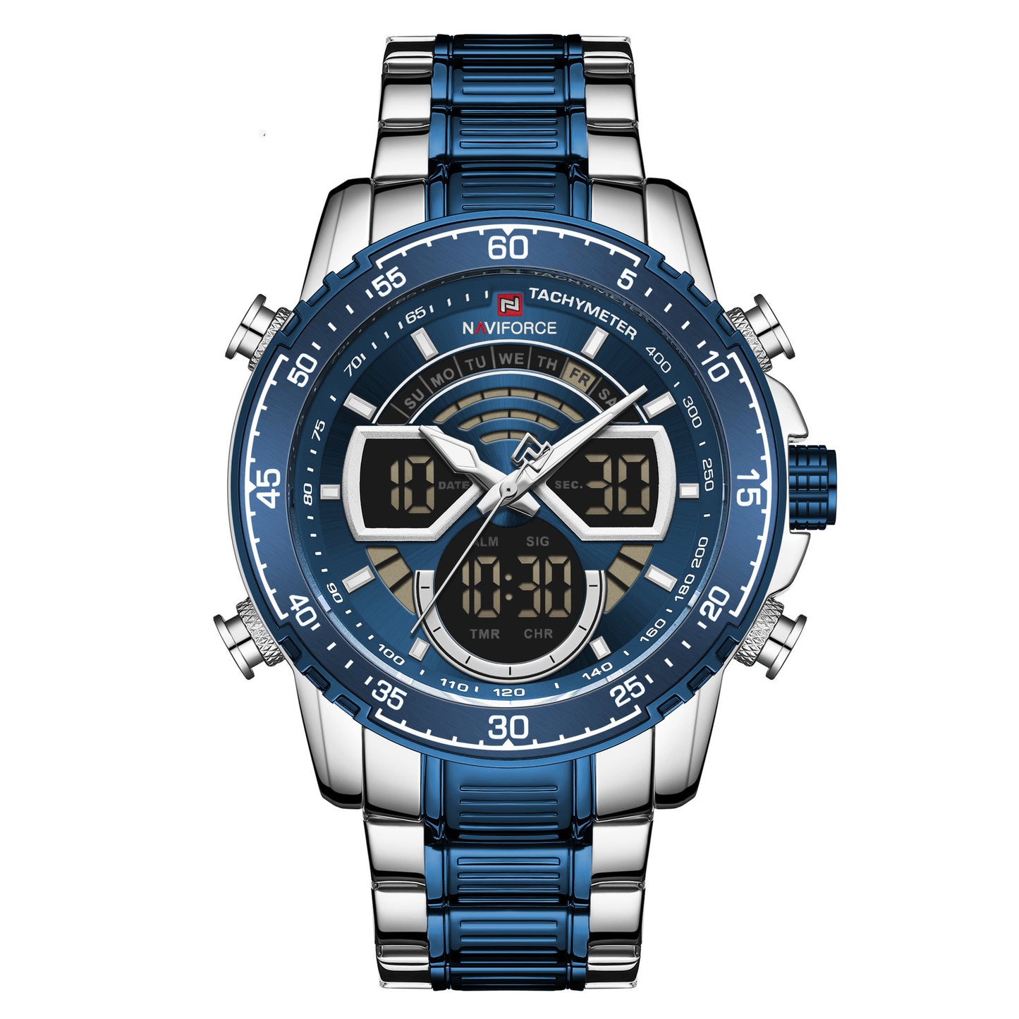 Stainless steel men's sports watch - nargis