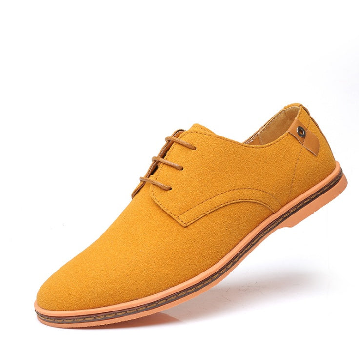 Elegante Herren-Oxfords aus Nubukleder für Frühling und Herbst