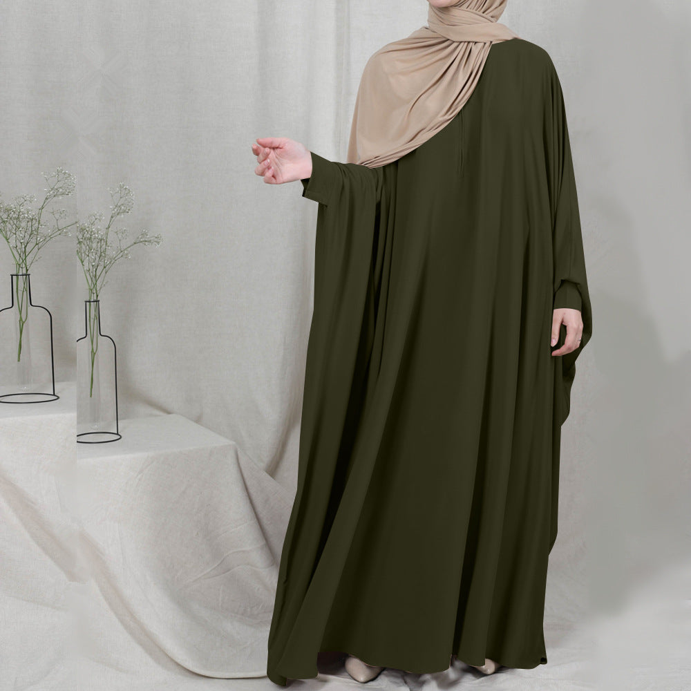 Eid Hooded Muslim Women Hijab Dress Prayer Garment Jilbab Abaya Long Khimar Full Cover Ramadan Gown Abayas Islamic Clothes Niqab - nargis