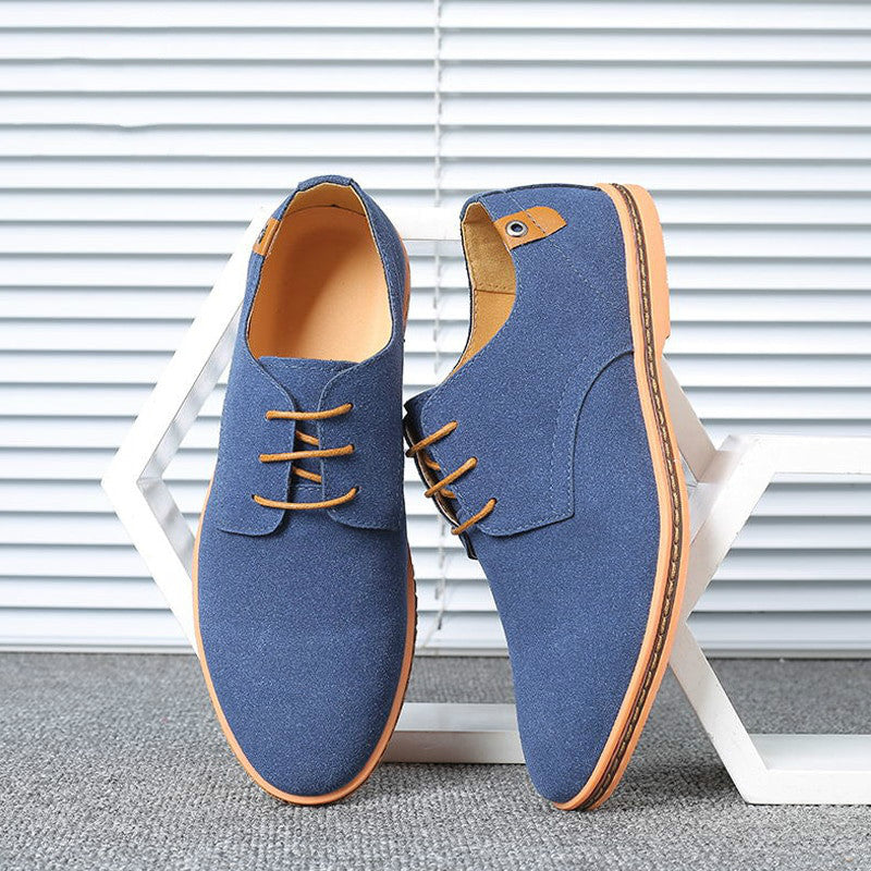 Elegante Herren-Oxfords aus Nubukleder für Frühling und Herbst