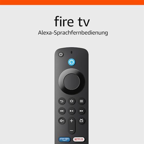 Amazon Alexa-Sprachfernbedienung mit TV-Steuerungstasten, erfordert kompatibles Fire TV-Gerät