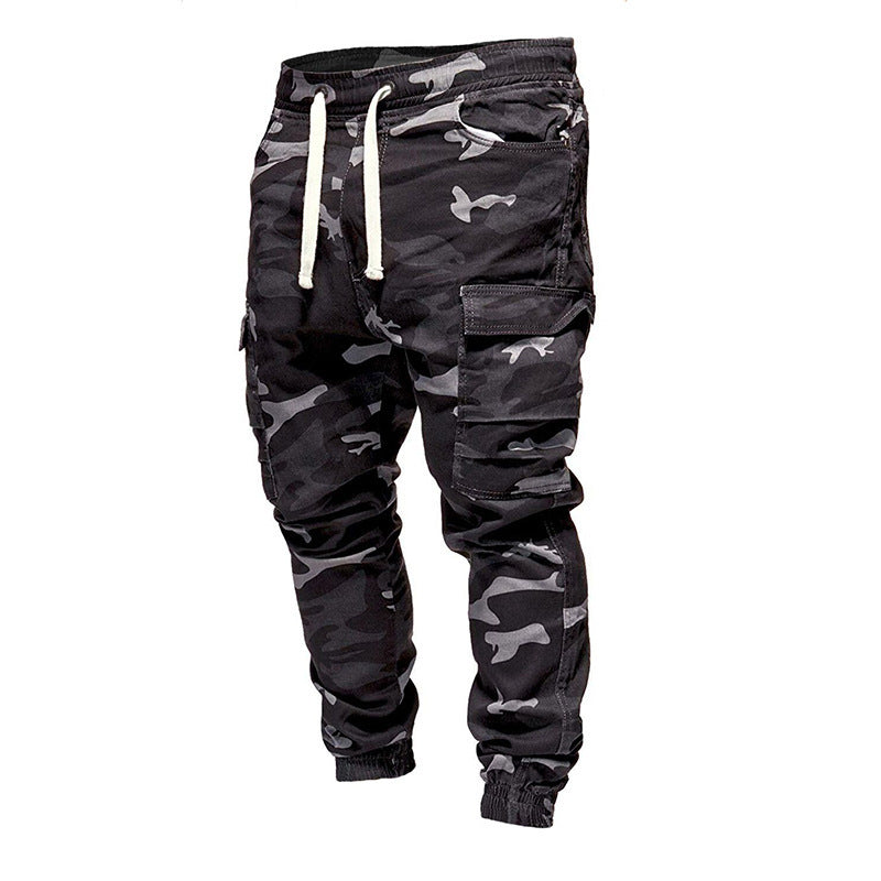 Herrenmode Camouflage Lässige Hose mit Kordelzug - nargis