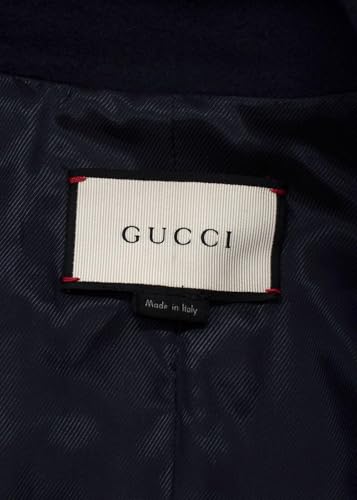 Gucci Secondhand Marineblauer Woll-Doppelreihiger Mantel