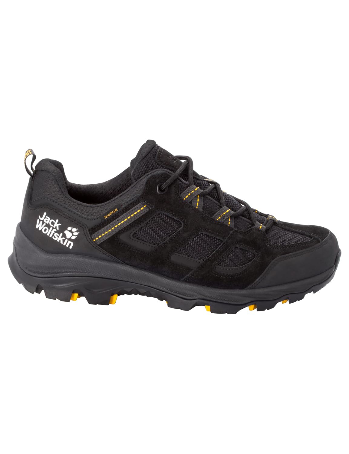 Jack Wolfskin Herren Vojo 3 Texapore Low M, Black Burly Yellow Xt, 43 EU