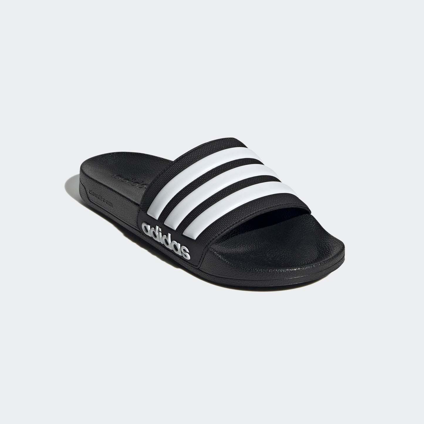 adidas Unisex Adilette Shower Slides , Core Black / Cloud White ,43 EU