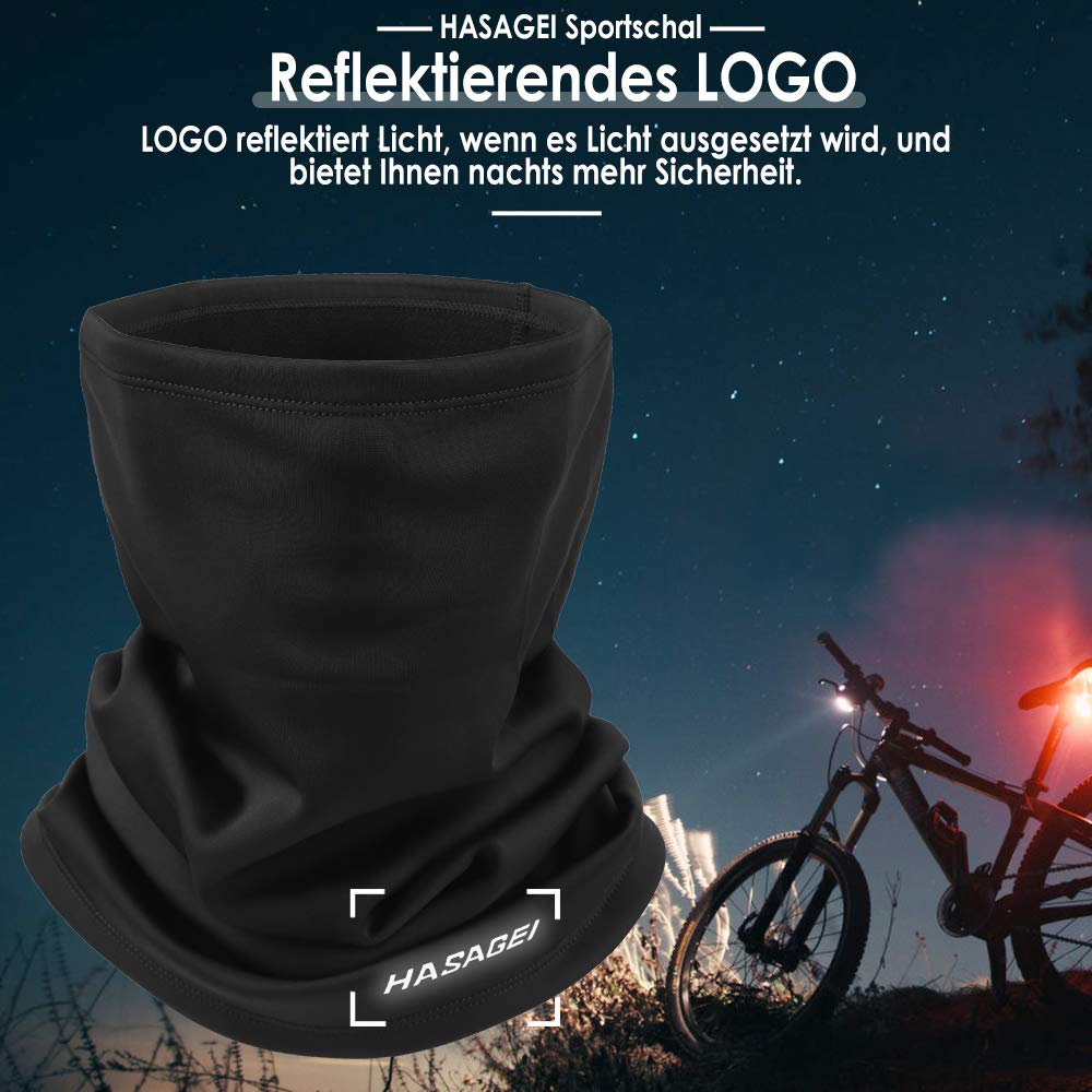 HASAGEI Loopschal Winddicht Multifunktionstuch Winter Fleece Neckwarmer Herren Loop Schal Damen Halstuch Warm Halten Sportschal Halswärmer für Skifahren Fahrrad Jogging