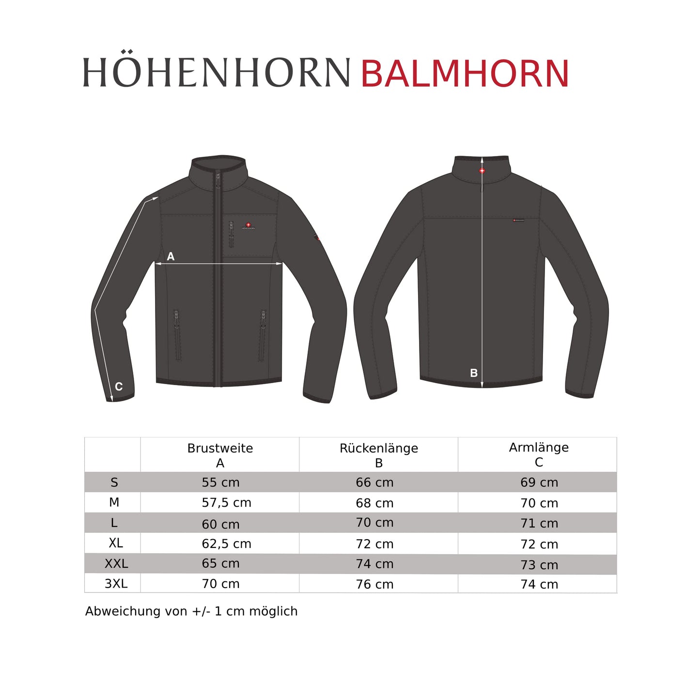 Höhenhorn 19B13 Balmhorn Herren Jacke Midnight Black Hood Gr. L