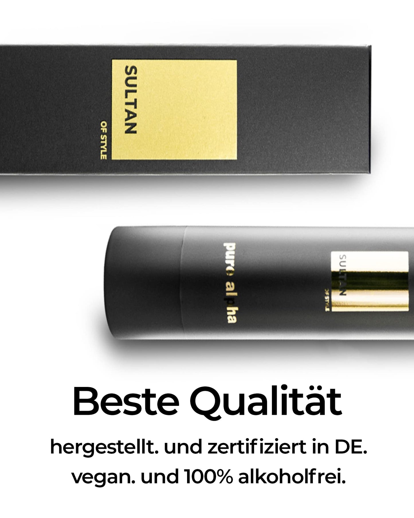 Sultan of Style Pure Alpha Parfum Oil Herren | Würziger & Frischer Duft | 100% Alkoholfrei | Pflegende Ätherische Öle | Geschenke für Männer