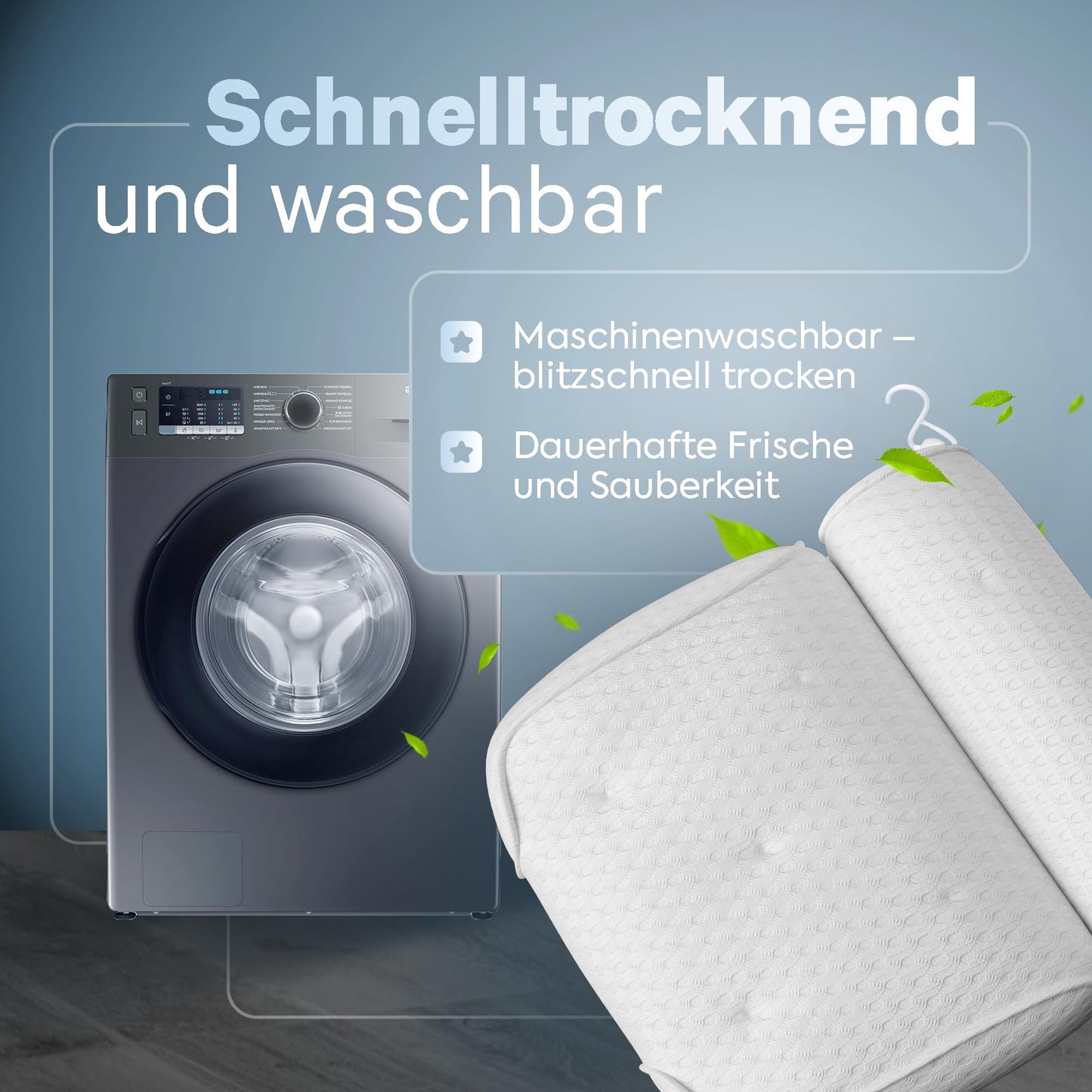 Badewannenkissen • Ergonomisches & Muskelentspannendes Premium Badekissen • Neuer 5D Spezial-Schaum • Deutsches Design • Klimaneutral & nachhaltig hergestellt •Badewannenkissen Nacken Kissen Badewanne