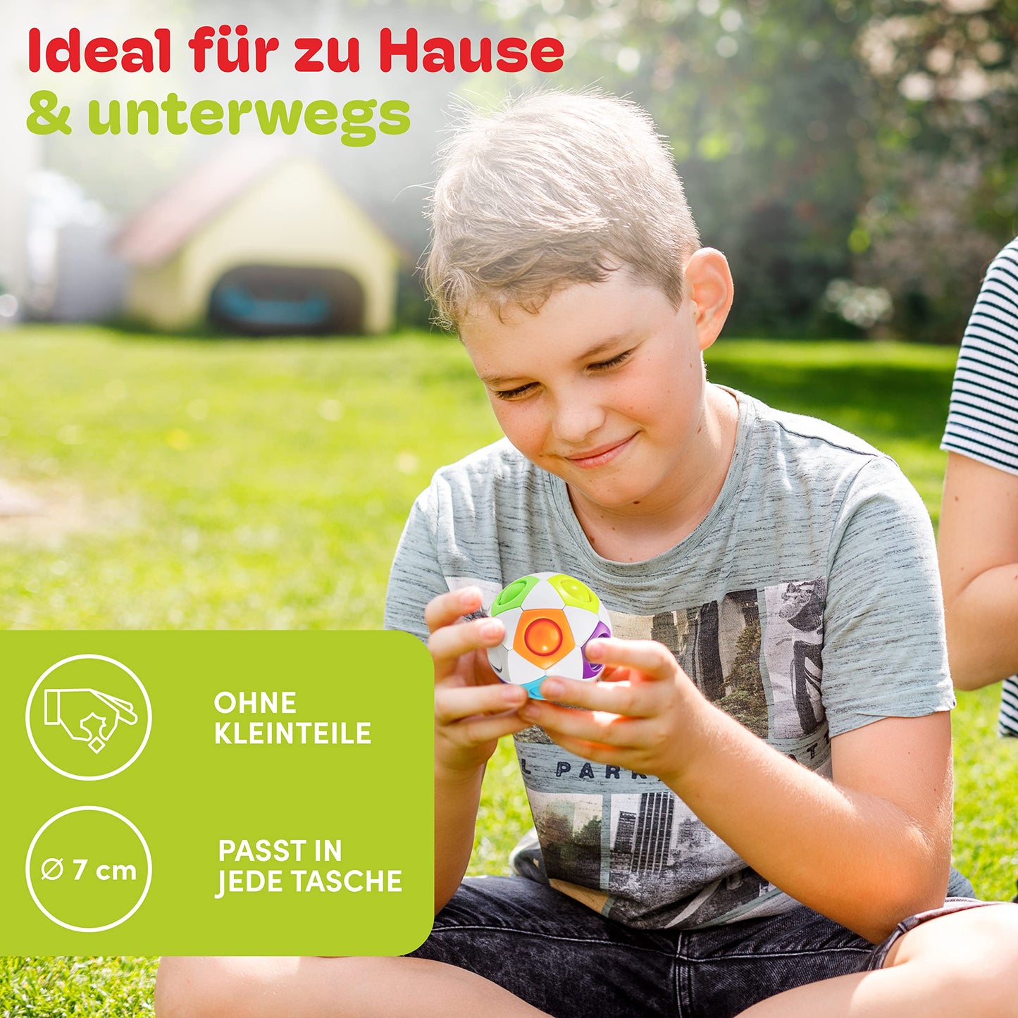 CUBIDI® Original Regenbogenball | Geschicklichkeitsspiel für Kinder und Erwachsene | Spannendes Knobelspiel für Mädchen und Jungen ab 6 Jahren | fördert räumliches Denken, Logik und Vorstellungskraft