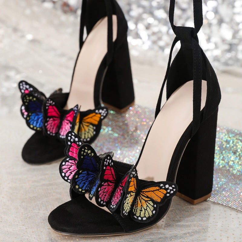 Women's Butterfly High Heel Sandals - nargis