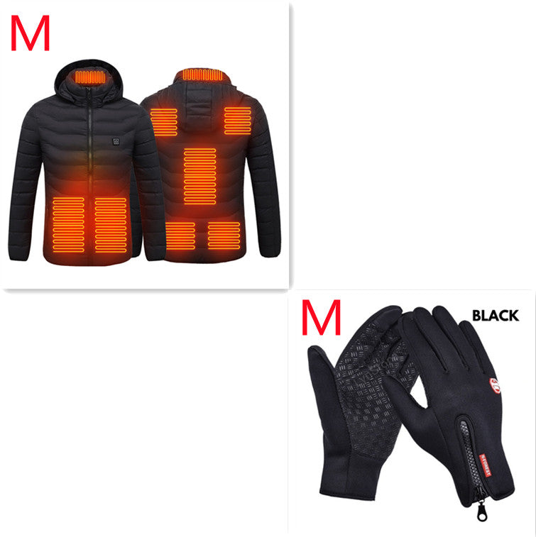 New Heated Jacket Coat USB Electric Jacket Cotton Coat Heater Thermal Clothing Heating Vest Men's Clothes Winter - nargis