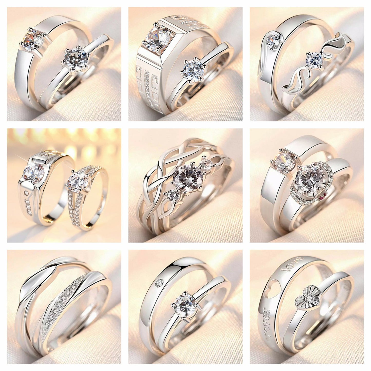 Couple Ring Korean Edition Minimalist - nargis